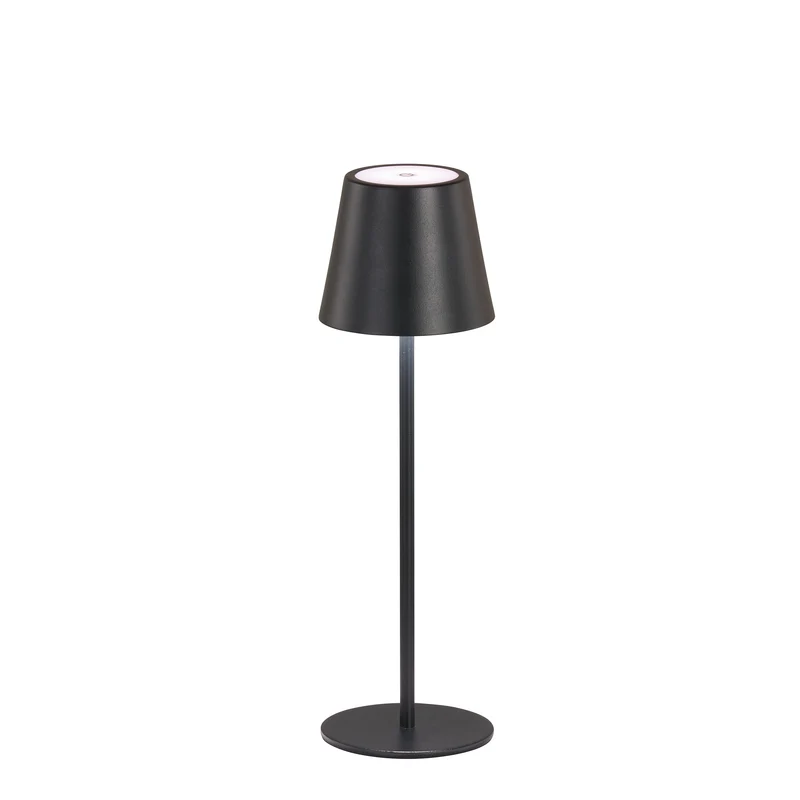 ROXY LAMPE DE TABLE LED - Extérieur sablé noir H 27,5 cm