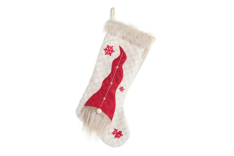 BOTTE - blanche et rouge Lutin - H 50 cm