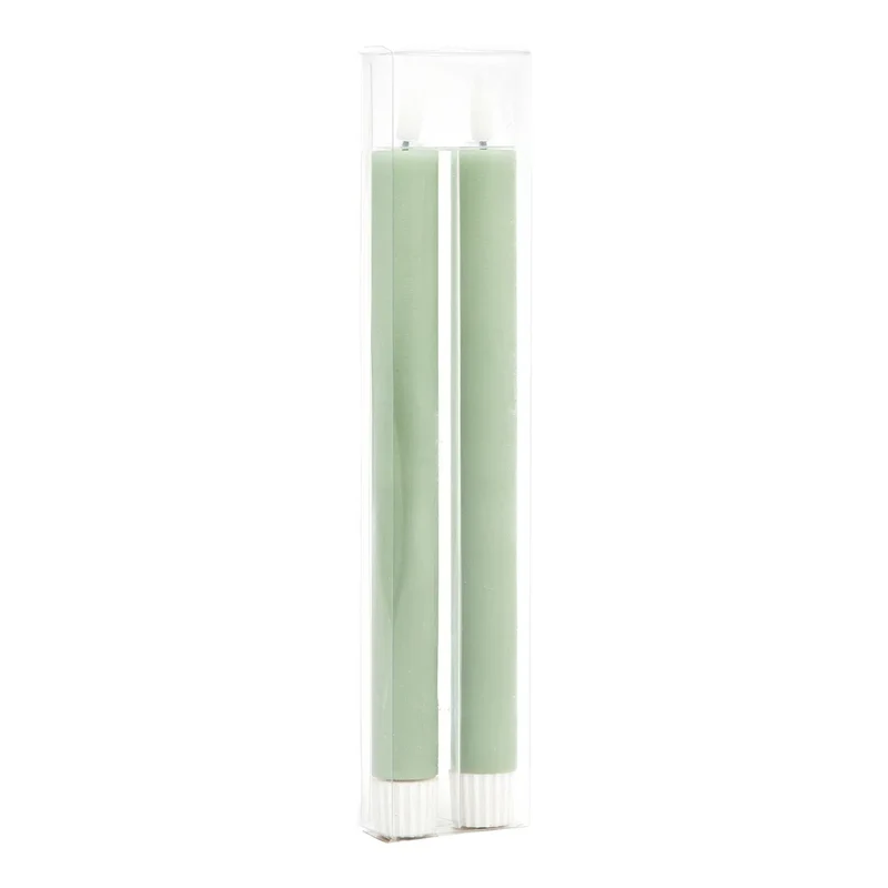 2 bougies LED en cire (couleurs au choix)