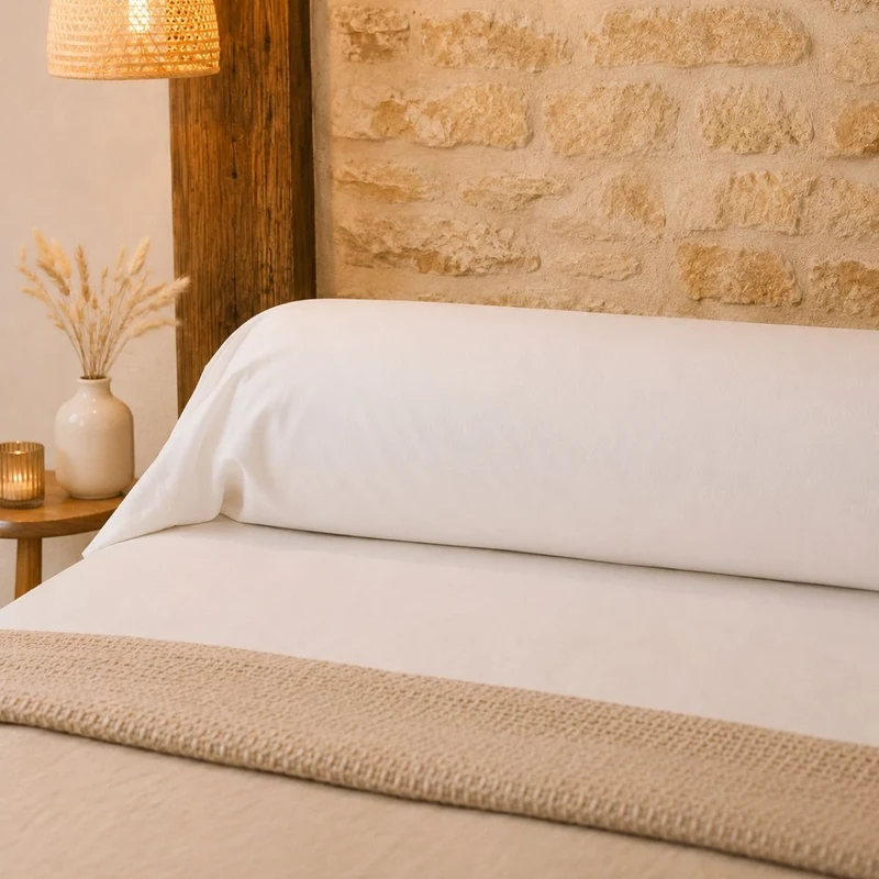 Sous taie de traversin Essentielle - Molleton 100% coton