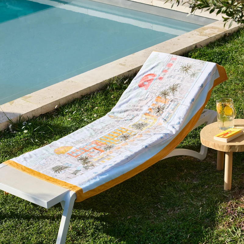 Drap de plage Nice - Velours de coton 420g/m²