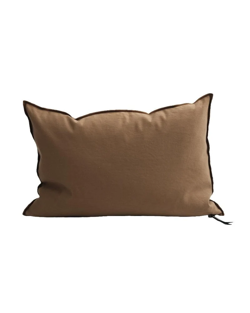 Coussin Vice Versa Satin Mimi, Havane