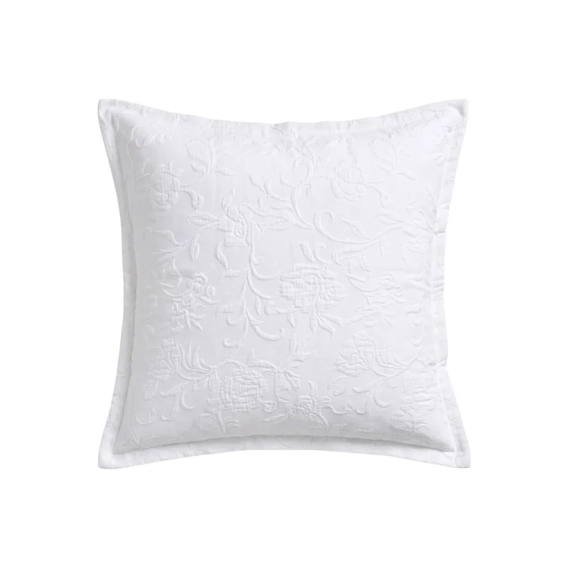Taie d'oreiller Plume de Coton - Coton piqué jacquard
