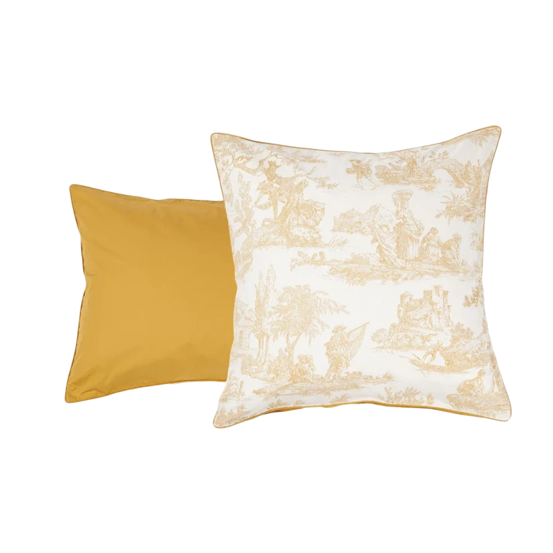 Taie d'oreiller Rêve en Or - Percale de coton