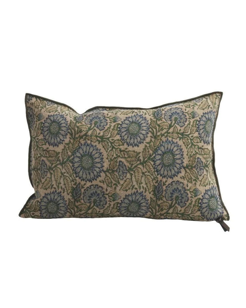 Coussin Vice Versa Lin Wabi Sabi Imprimé, Les Tournesols Nuage