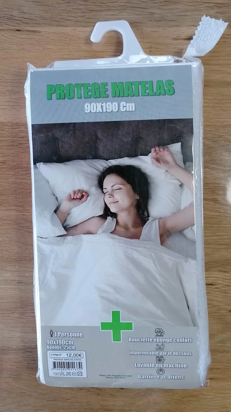 Protège matelas Alèse imperméable plastifié - 3 TAILLES - Lit 1 et 2 personnes