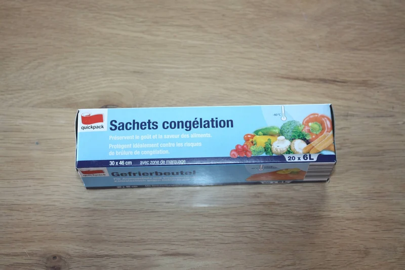Lot de 100 sacs congélation - GRAND 6 Litres 30x46cm - alimentaire ou autre -