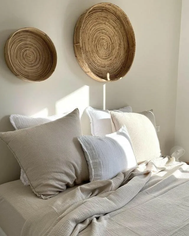 Drap Plat en Gaze de Coton, Ciment