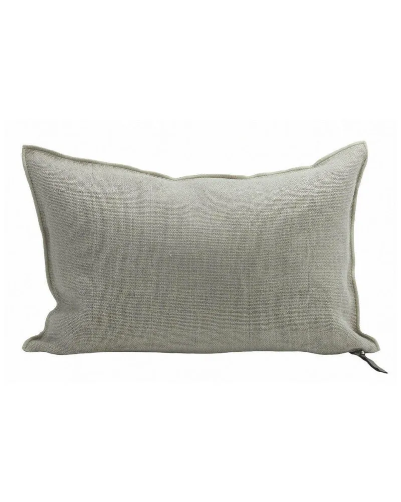Coussin Vice Versa Lin Wabi Sabi Stone Washed, Ciment