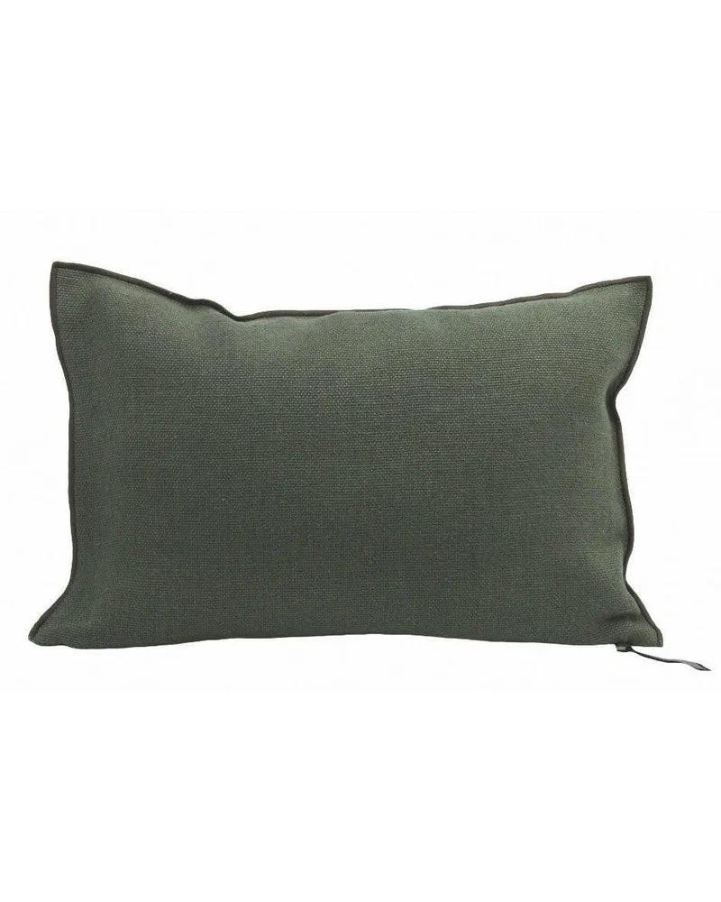 Coussin Vice Versa Lin Wabi Sabi Stone Washed, Crocodile