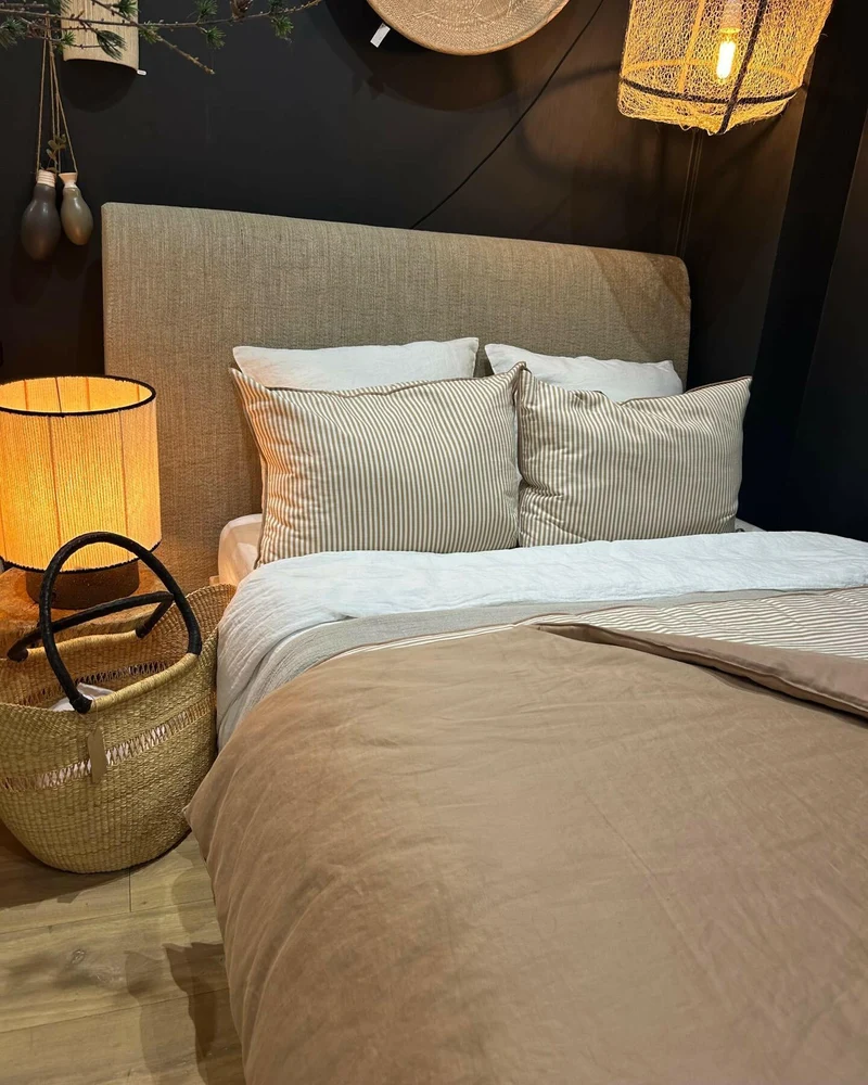 Tête de lit Boho 160 en toile Nomade Naturel