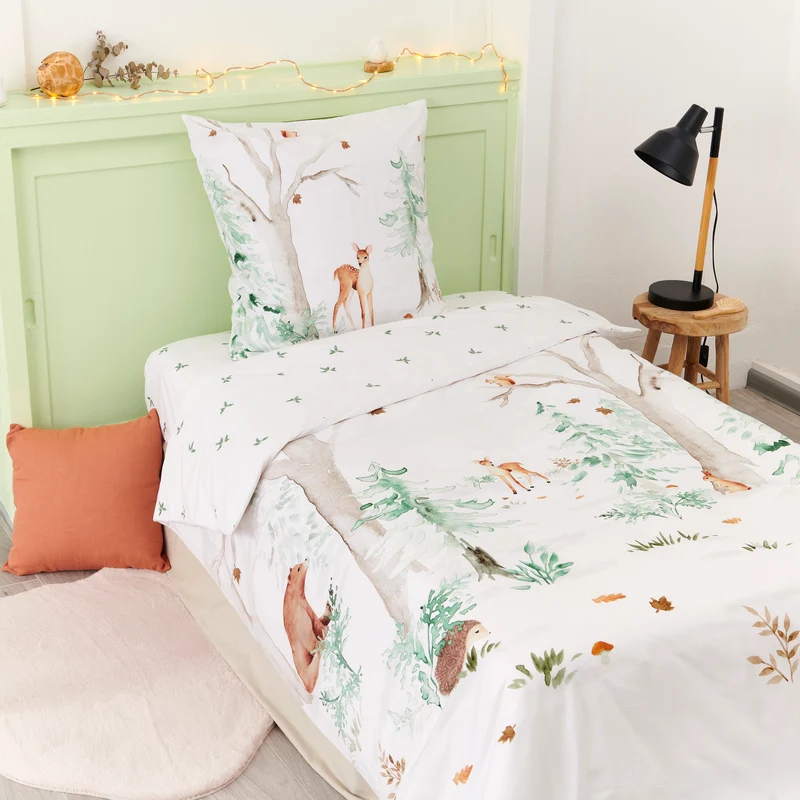 Parure de lit Faon - Percale de coton