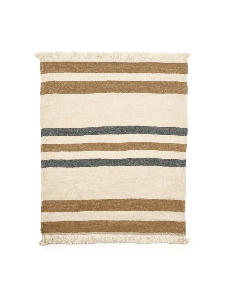 The Belgian Towel Serviette Invité, Dakota Stripe