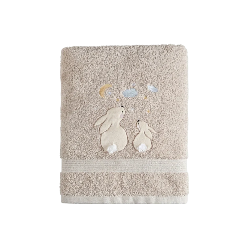 Drap de bain Doux Lapinou - Coton 450g/m²