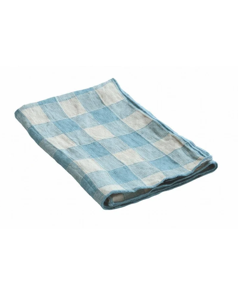 Torchon Bourdon Toile Vintage Vichy, Nuage