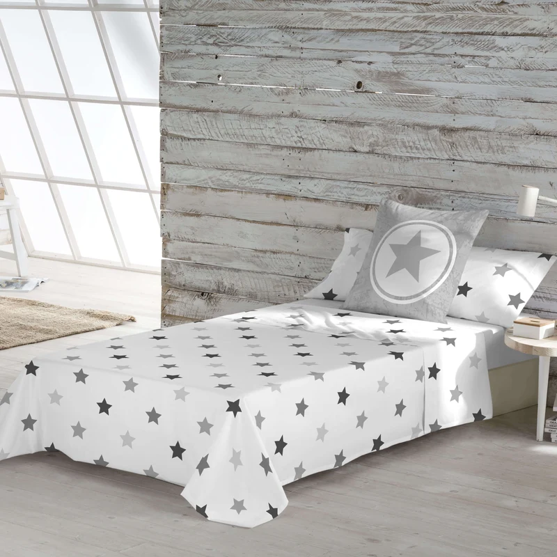JUEGO SÁBANAS ESTAMPADAS INFANTIL INDIGO B 100% ALGODÓN