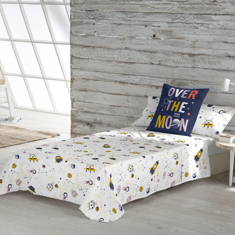 JUEGO SÁBANAS ESTAMPADAS INFANTIL SVEN B 100% ALGODÓN