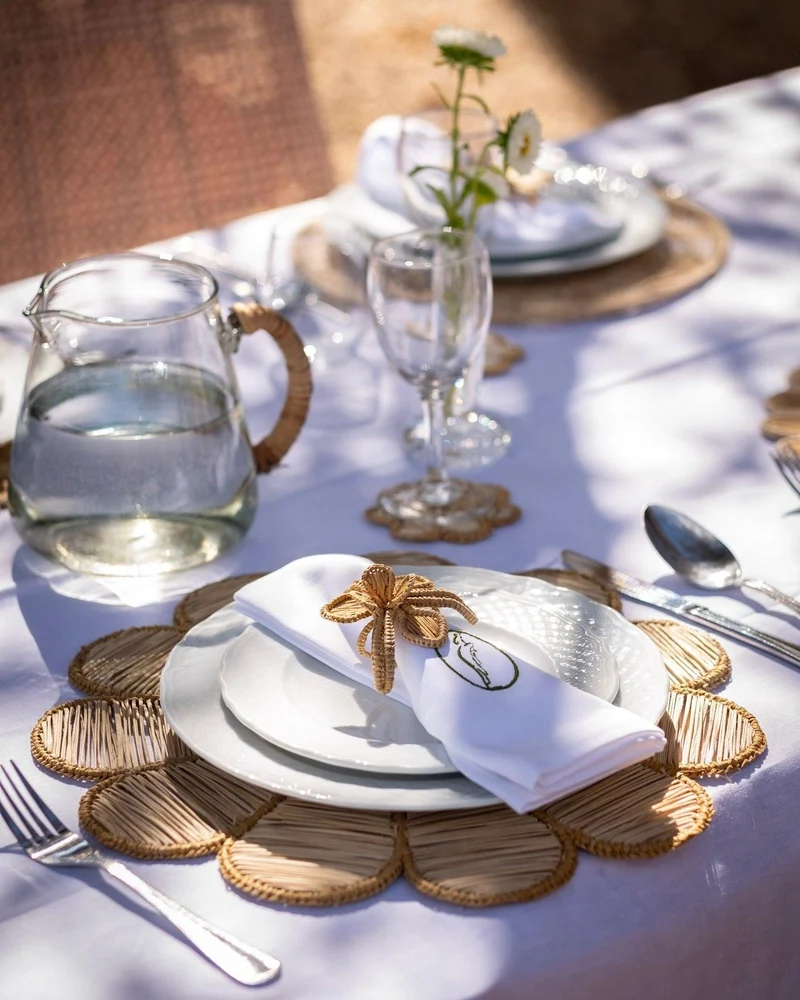 Set de Table Daisy, Naturel
