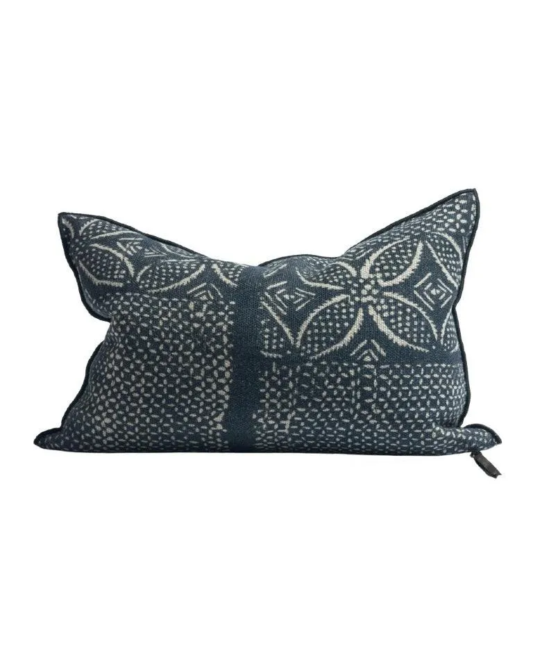 Coussin Vice Versa Lin Wabi-Sabi, Bogolan Indigo