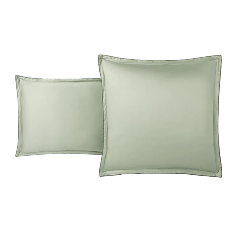 Taie d'oreiller unie Opium - Satin de coton 120 fils/cm²