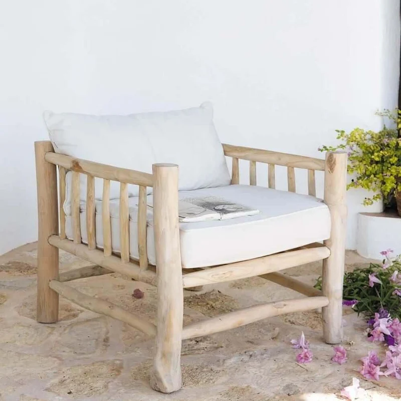 GROS FAUTEUIL en Bois - 100% ARTISANAL - Original & Confortable !