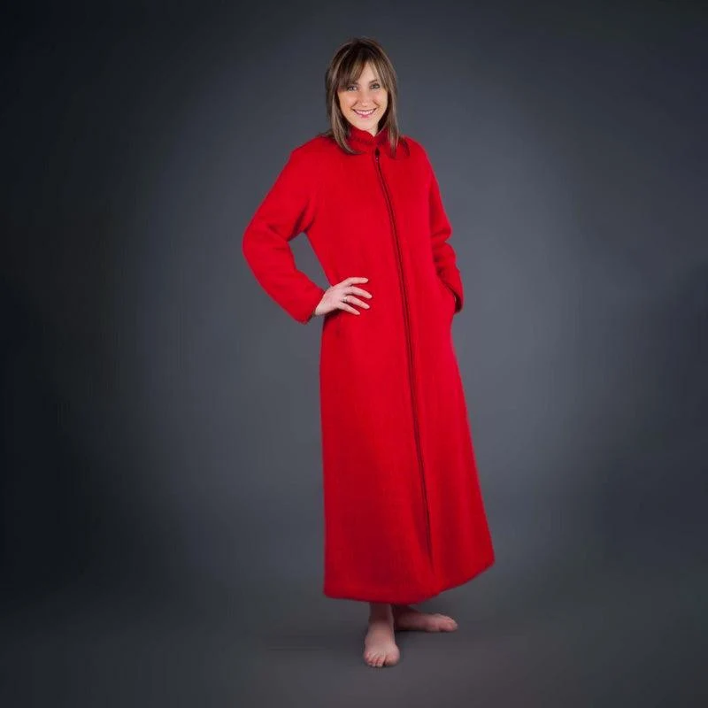 Robe de chambre hôtesse zippée Griotte (10/23) / L déclassé - MS128