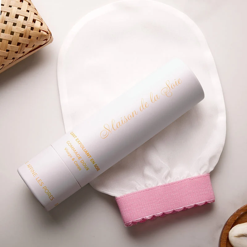 Gant exfoliant doux en soie