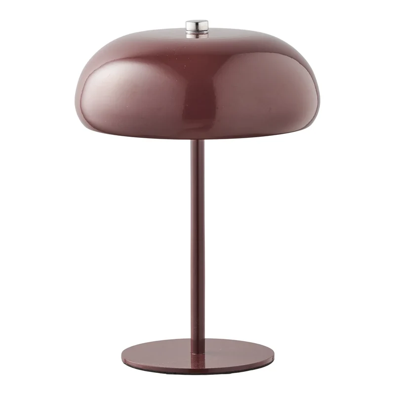 MARGATE Lampe de table intérieure rechargeable bordeaux