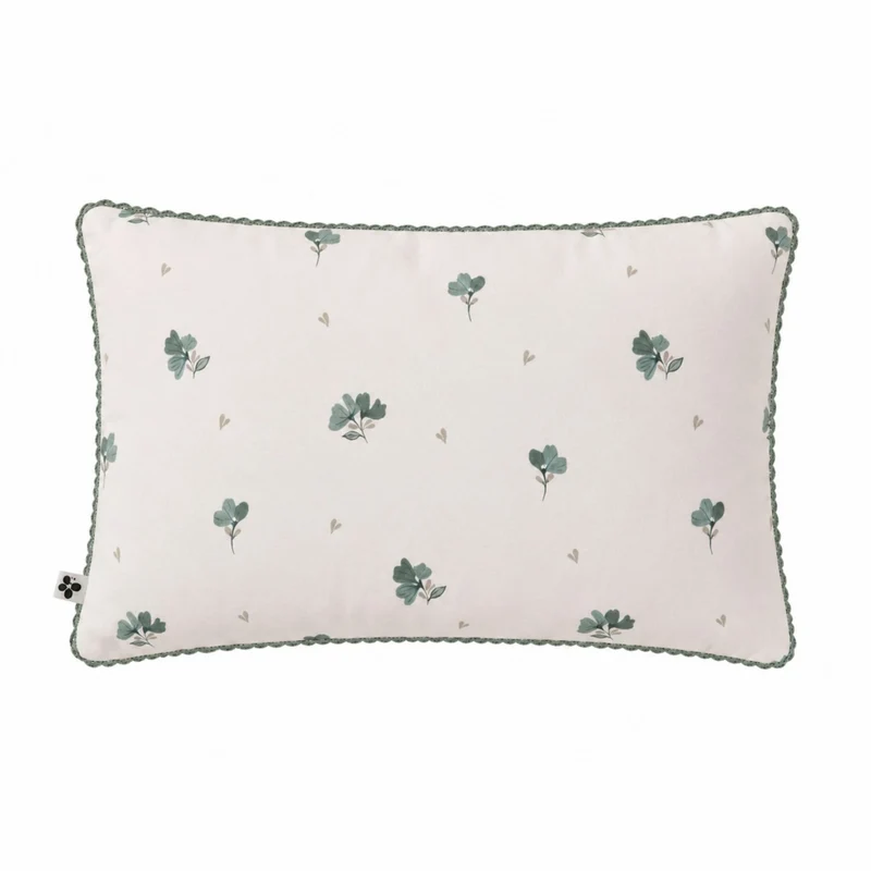 MILA Coussin déhoussable avec biais croquet 40x60 cm