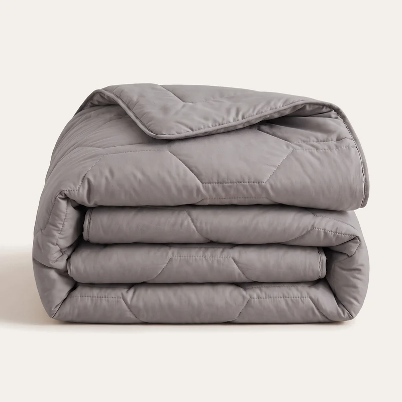 HappyBed wasbaar dekbed | Percal veren | Grey