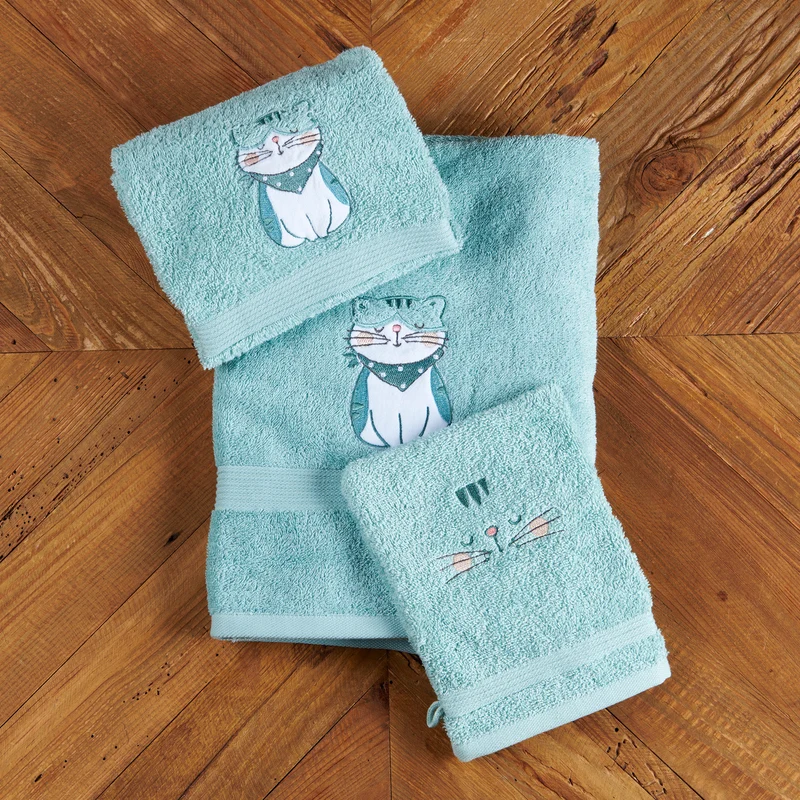 Serviette Les Petits Félins - Coton 450g/m²