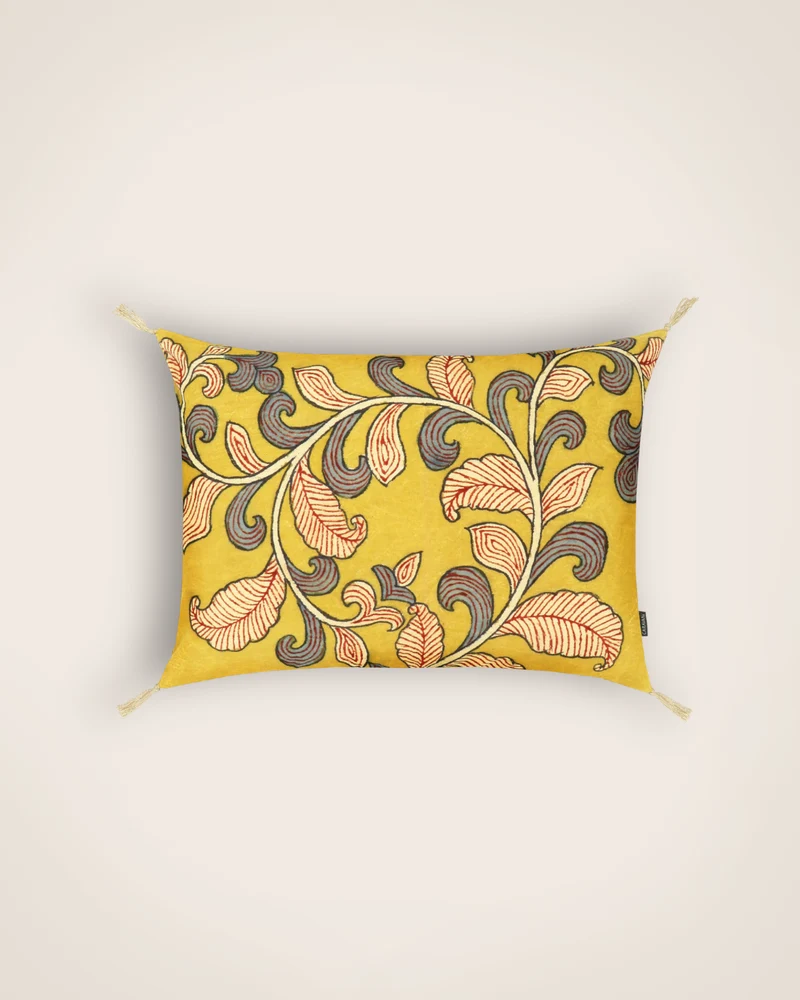 Housse de coussin Kalamkari