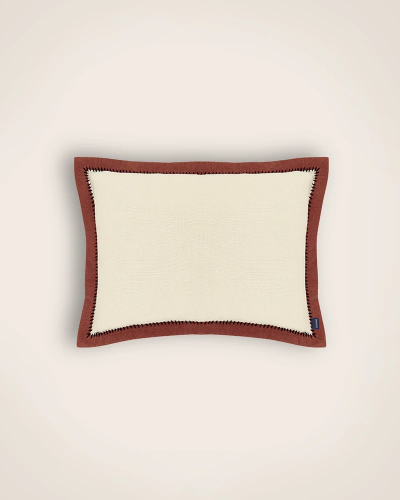 Housse de coussin Khadi Noir