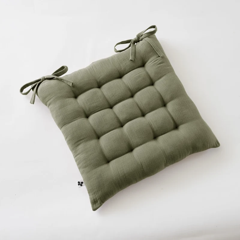 GAIA Assise matelassée 16 points 40x40 Romarin