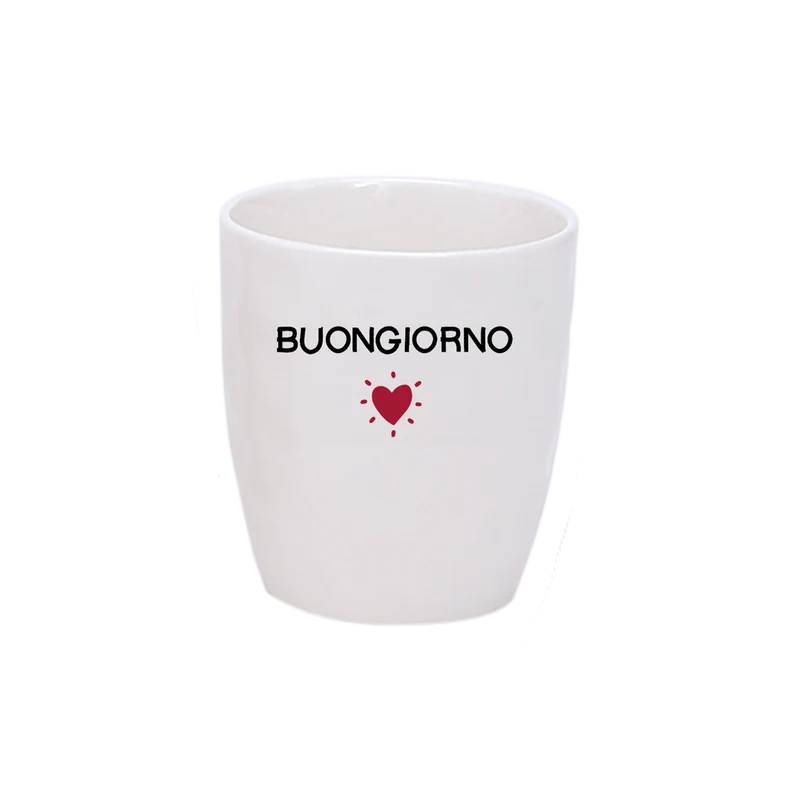 BUONGIORNO Gobelet message - D7,3 x H8,2 cm