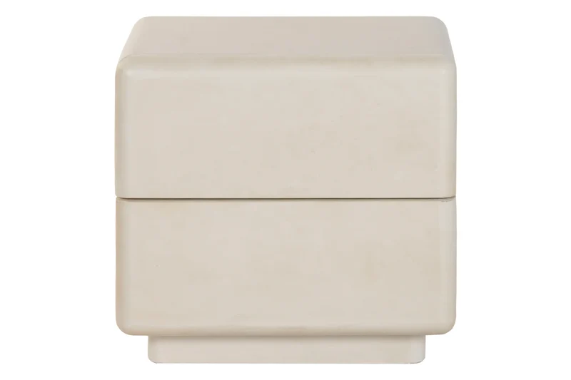 TABLE DE CHEVET 2 tiroirs blanc