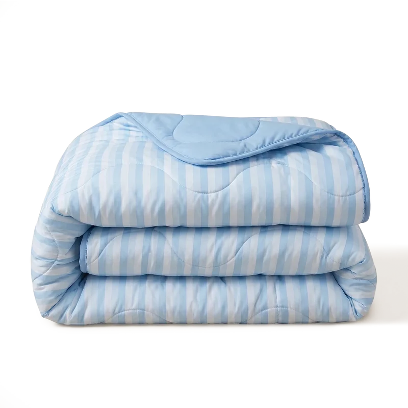 Wasbaar Zomerdekbed | Cooling | Stripe Blue