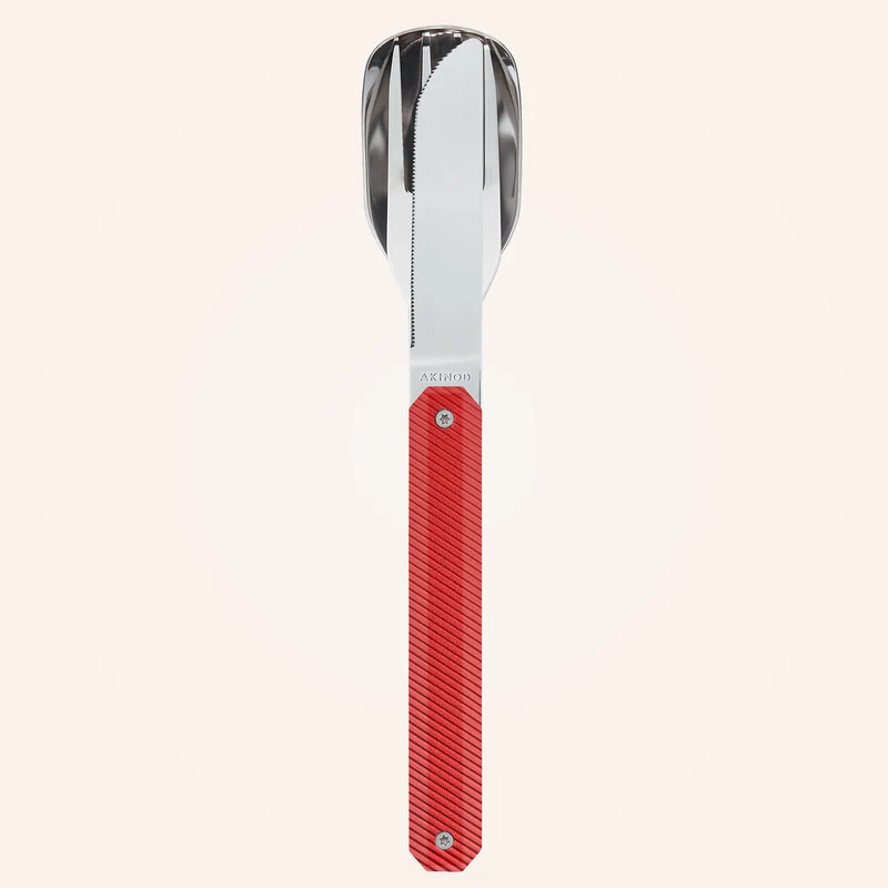 COUVERTS 12H34 - ALU ROUGE