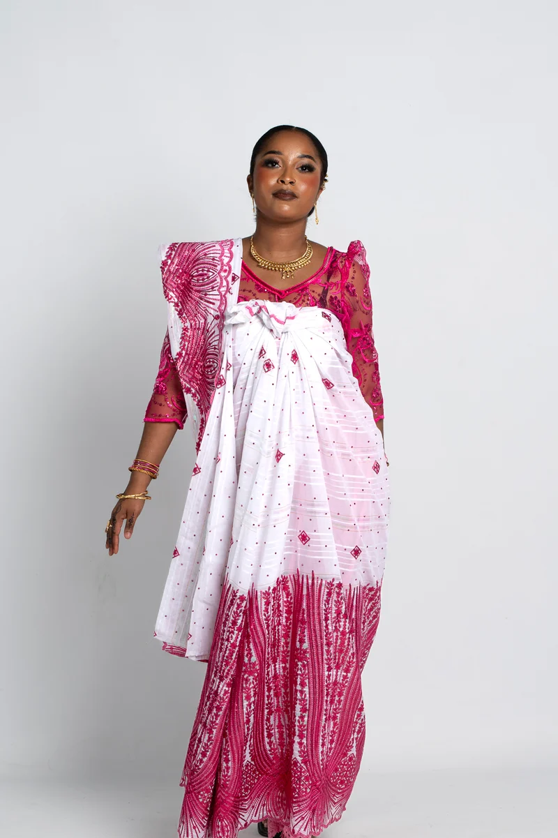 Salouva Sequin rose fuchsia