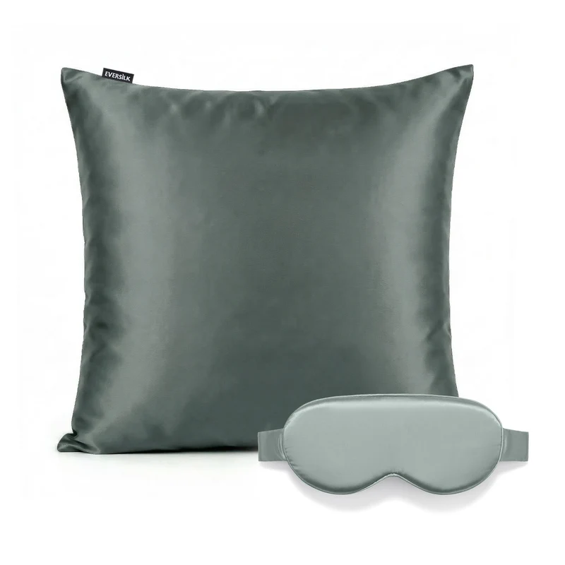 Duo Taie & Masque - Gris Ardoise