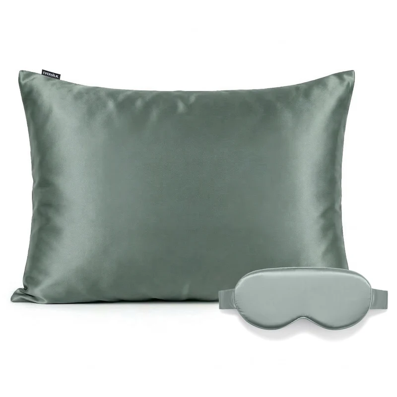 Duo Taie & Masque - Gris Ardoise
