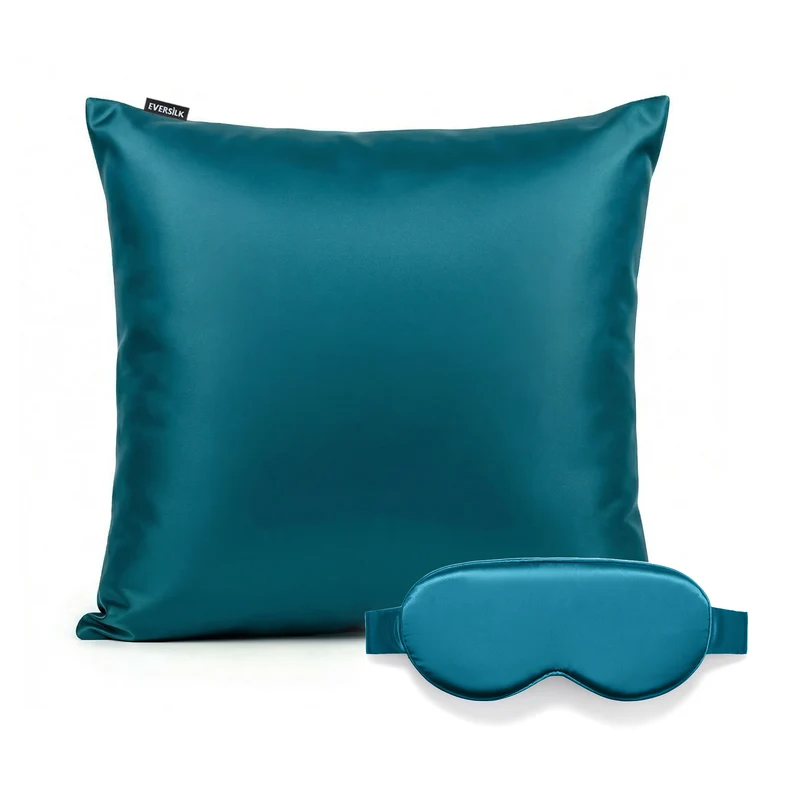 Duo Taie & Masque - Bleu Sarcelle