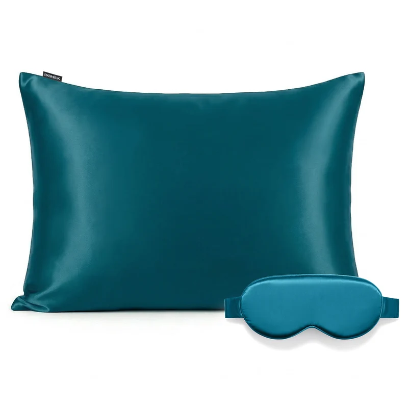 Duo Taie & Masque - Bleu Sarcelle