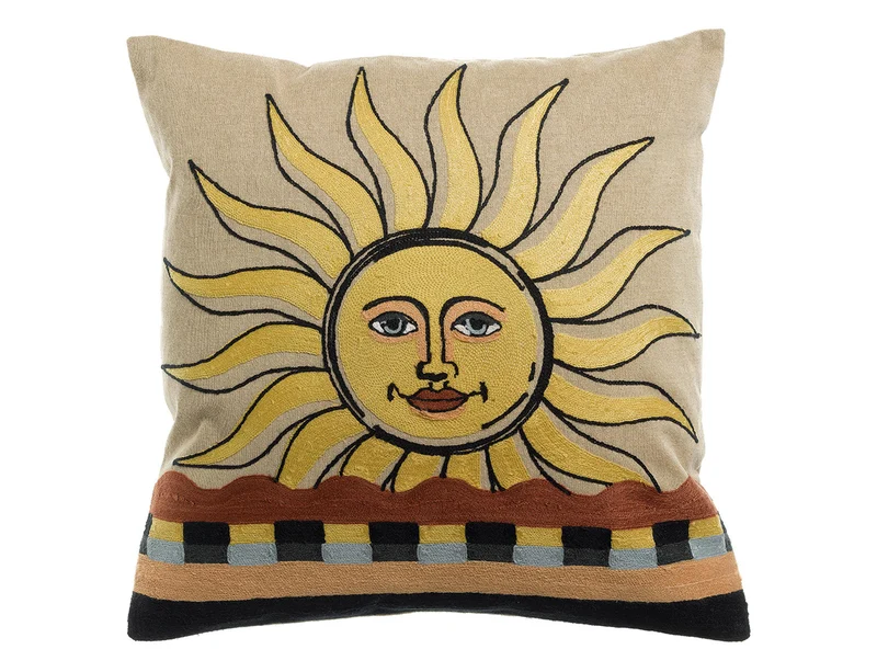 Coussin Coton brodé - ADRIA