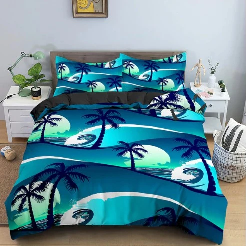 Housse de Couette Tropicale Plage
