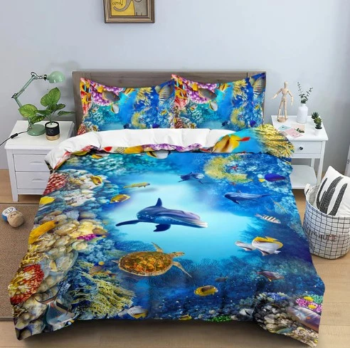 Housse de Couette Animaux Marins