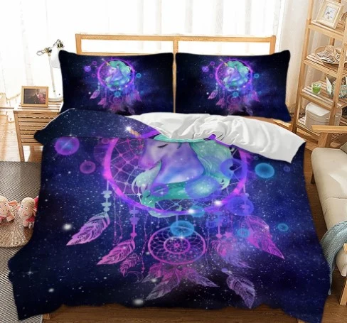 Housse de Couette Attrape Rêve Licorne