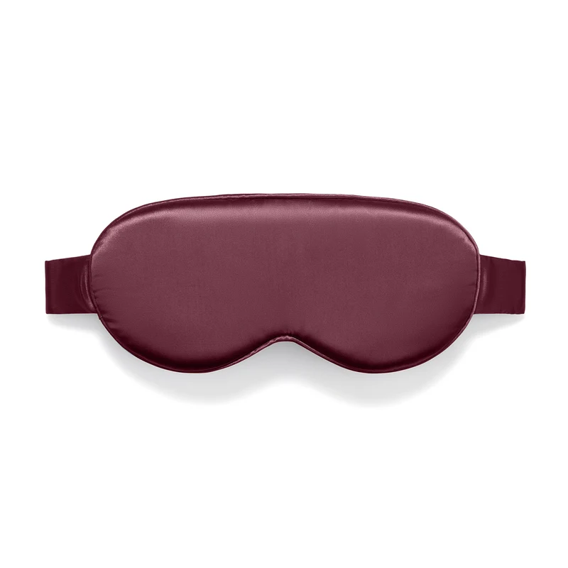 Masque de nuit 3D en soie – Burgundy
