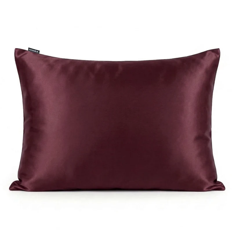 🎁 Taie d’oreiller en soie de mûrier 50x70 cm - Burgundy (100% off)
