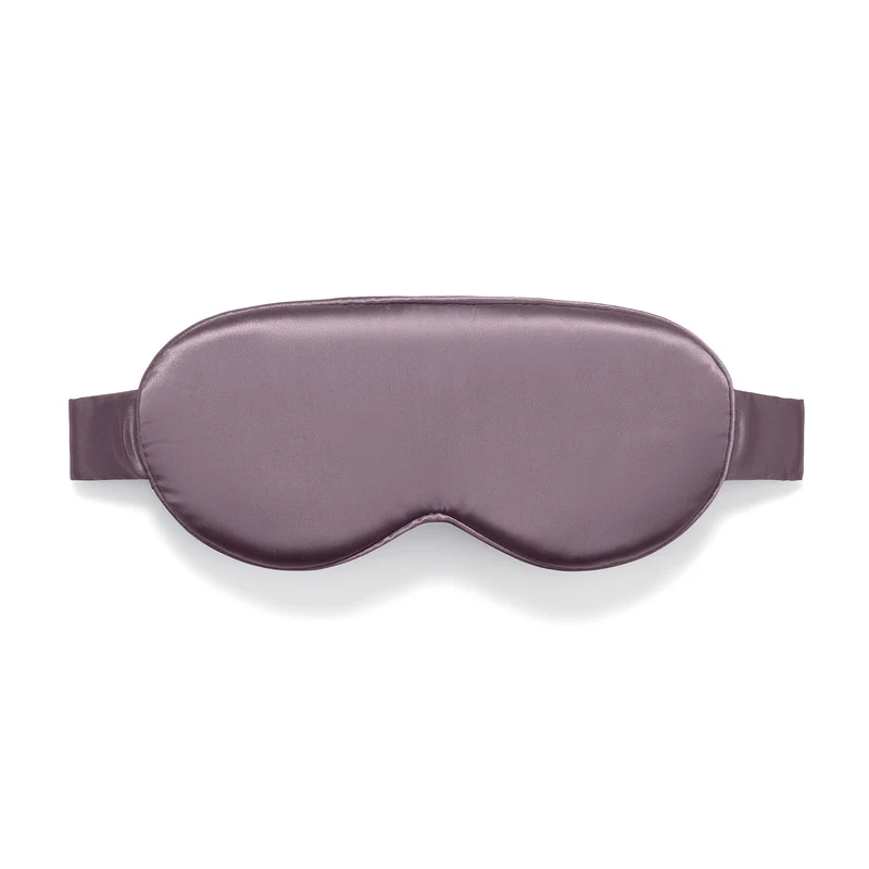 Masque de nuit 3D en soie – Prune
